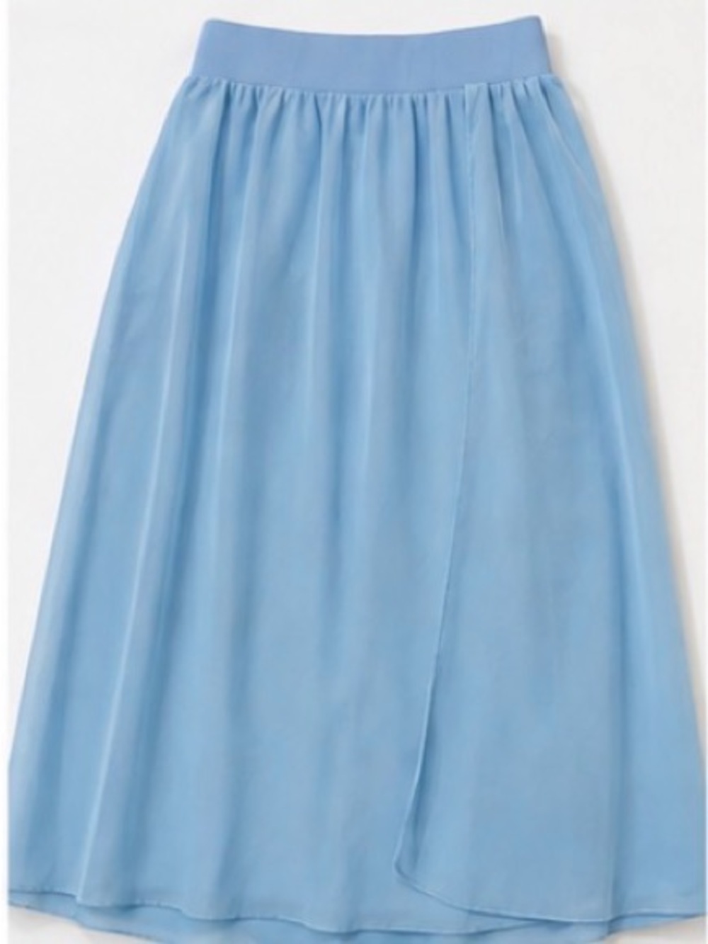 Light Blue Sheer Swimsuit Cover Up Skirt